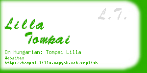 lilla tompai business card